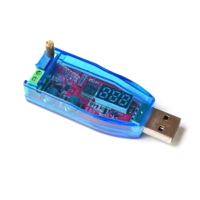 DC-DC 5V to 3.3V 9V 12V 24V DP Red Green DC-DC USB Adjustable Buck Boost Power Supply Stability Module Zpaxo
