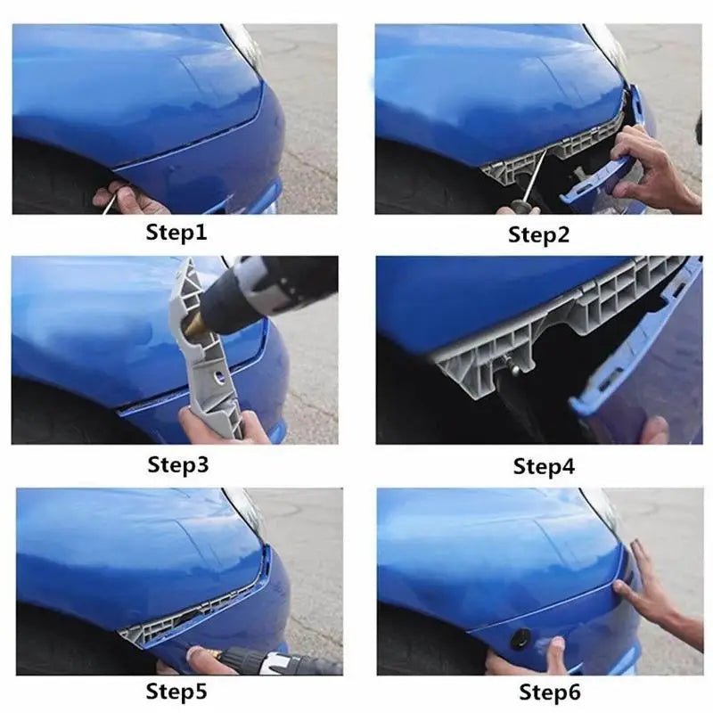 Universal 30mm Push Button Hood Pin Lock Clip Kit | Quick Latch