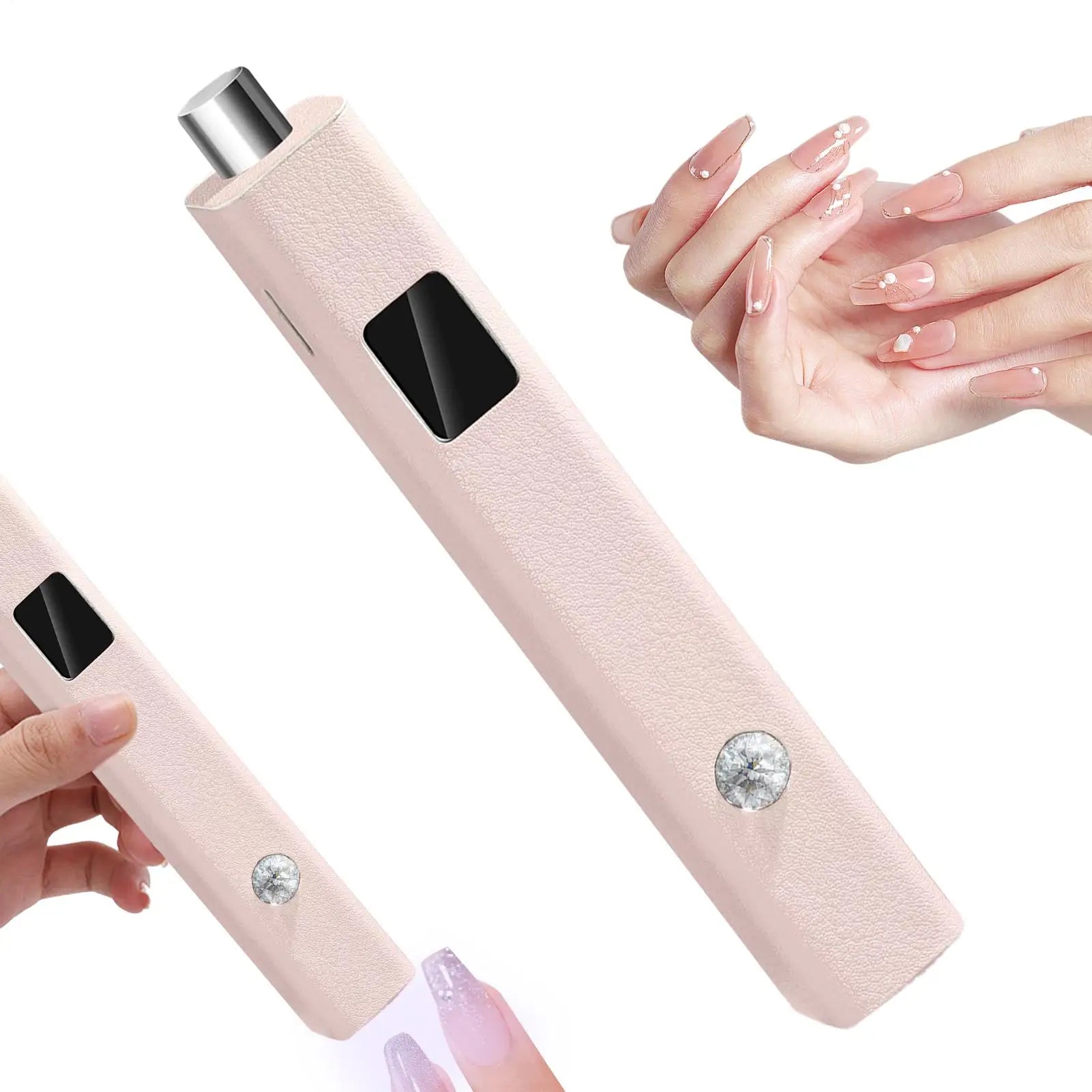 Mini UV Gel Nail Lamp – Portable Rechargeable Curing Light UV Gel Nail Lamp Zpaxo