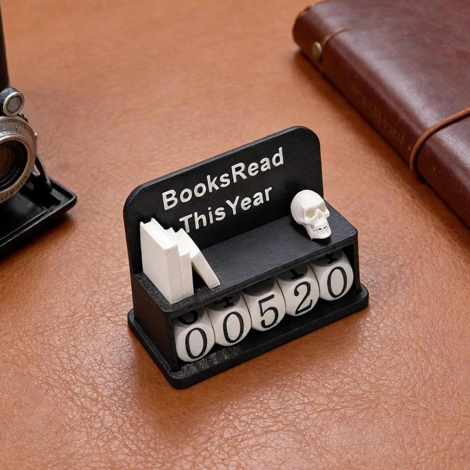 Book Counter Sign 3D Printed Bookshelf Decoration Bookish Decor