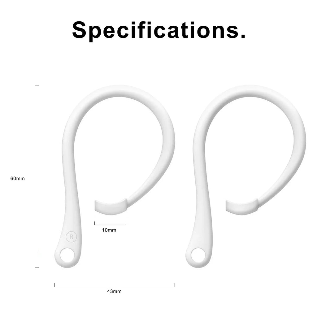Soft Silicone Anti Lost Ear Hooks Headphone Holder Accessories Anti-Fall Bluetooth Earphones Holder For Air Pods 1th 2th 3th Gen Zpaxo