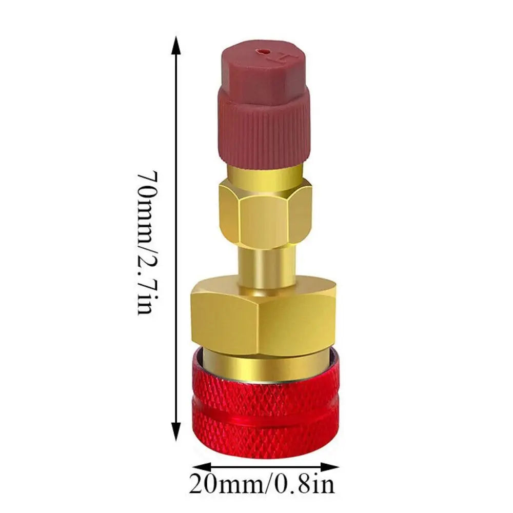 1 Low Side R1234YF Quick Coupler Adapter Prevent Leakage Auto Off Zpaxo