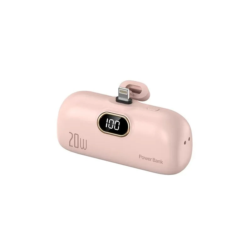 Mini Power Bank 10000mAh PowerBank Fast Charging Portable Charger for IPhone 17 16 15 14 Xiaomi Samsung Poco External Battery Zpaxo Pink For iPhone 10000mAh