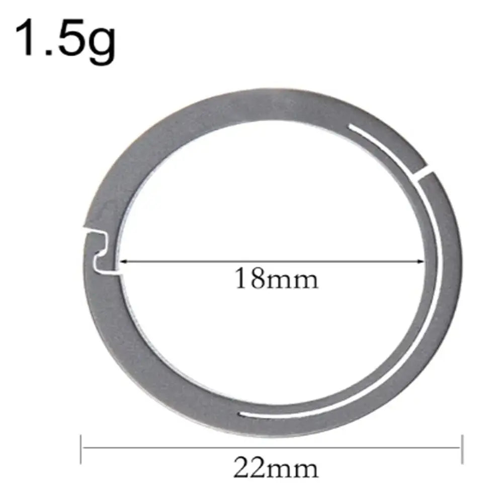 18/22/26/32mm Titanium Alloy Key Rings Organizer Lightweight Titanium Alloy Keychains Removable Quick Release Zpaxo -22mm