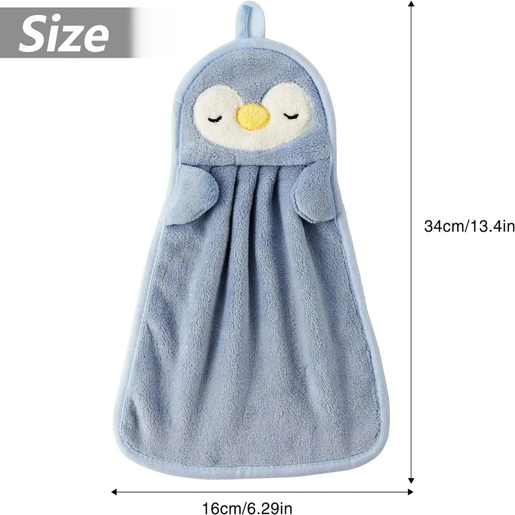 Cute Animal Hand Towens Hanging Loop Home Bathroom Kitchen Household