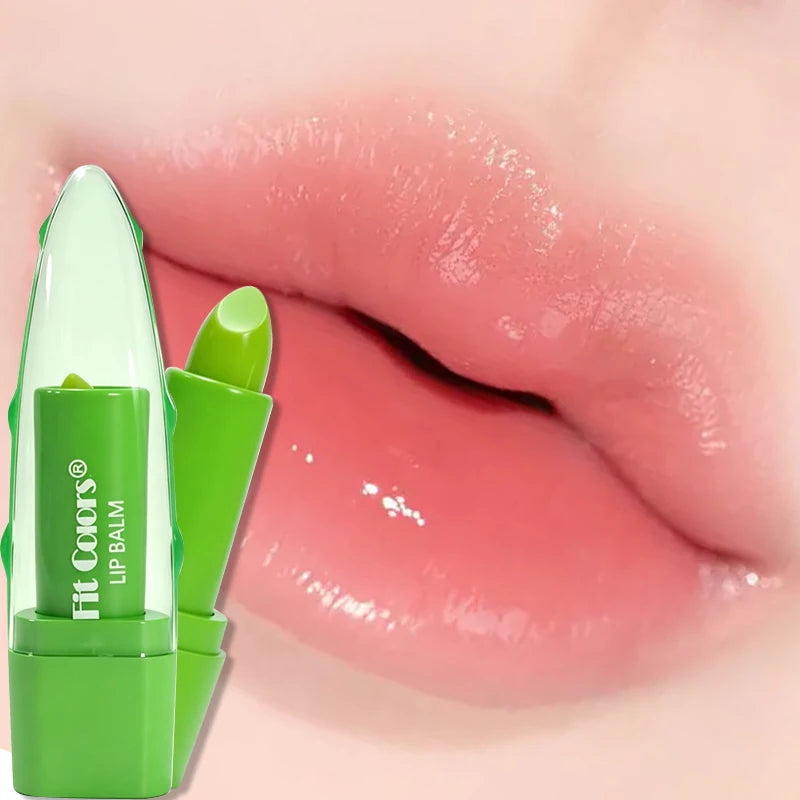Hydrating Aloe Lipstick Strong Moisturizing Effect Lip Balm Prevent Dryness and Cracking Long-lasting Non-sticky Lipstick Makeup Zpaxo Lip balm-1pcs