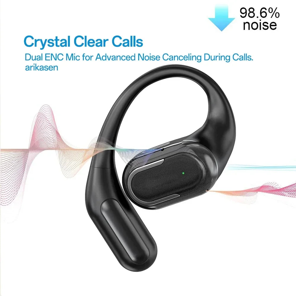 Wireless Headphones OWS Sports Open Ear Bluetooth 5 4 Earphones Mic