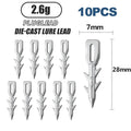 10-Pack Nail Sinkers – Finesse Neko Rig Worm Insert Weights