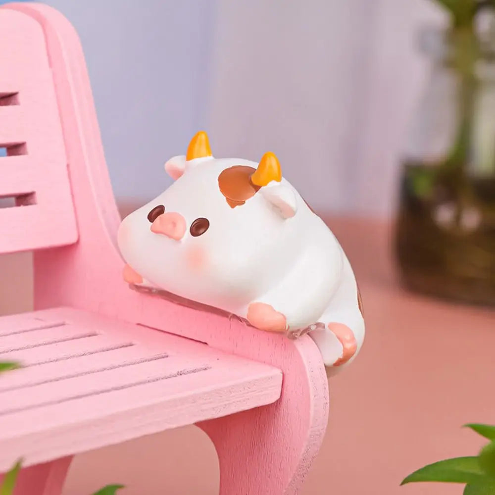 Panda Pig Computer Monitor Decoration TV Screens Miniatures Little Animal Ornaments Cartoon Table Edge Center Console Figurines Zpaxo Giraffe