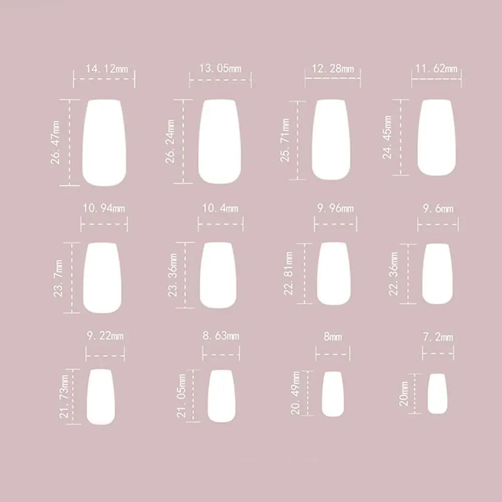 Manicure Long Almond Ballerina False Nails Flowers Glitter French Zpaxo