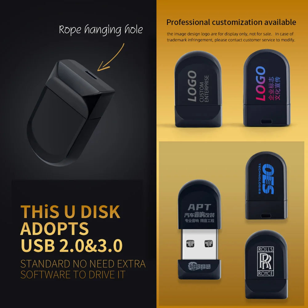 ZSUIT CZ33 10Pcs 3.0 USB Flash Drive 8GB 32GB Super Mini 2.0 Pendrive 128GB 64GB Custom LOGO Waterproof 2.0 USB Pen Drive Flash Zpaxo