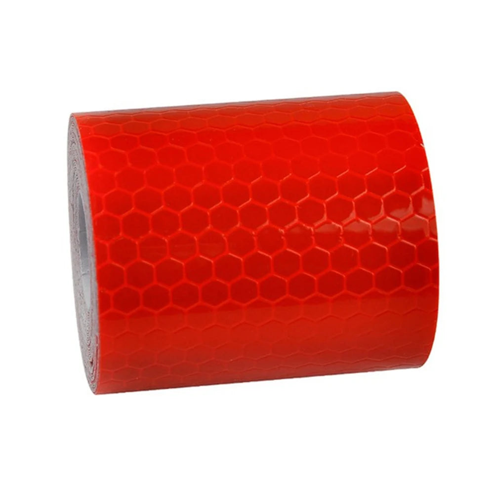 Styling Protective Sticker 5*100cm 5*300cm Car Decal Motorcycle Film Reflective Strip Sticker Safety Warning Tape Self Adhesive Zpaxo red-3m