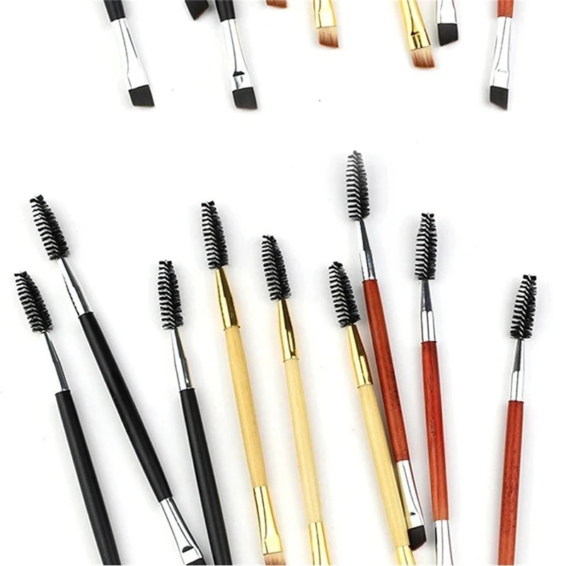 2-in-1 Double-Ended Eyebrow Brush & Eyelash Comb, Professional Contouring Eye Liner Makeup Brushes Eye Blending Cosmetic Brushes Zpaxo