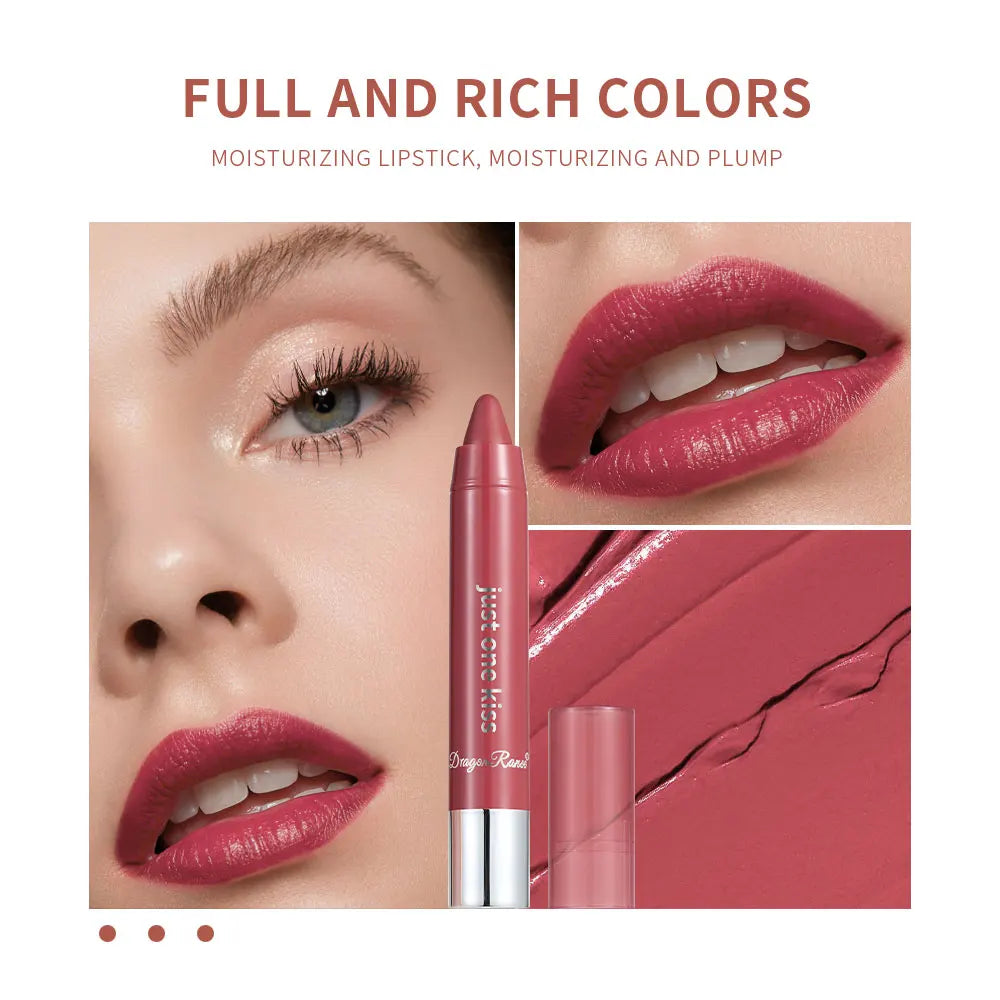 Brightening Crayon Lipstick, Enhances Complexion, Plumps Lips, Versatile Moisturizing Lip Gloss, Hydrating Lip Mud, Gentle Lip Balm Zpaxo