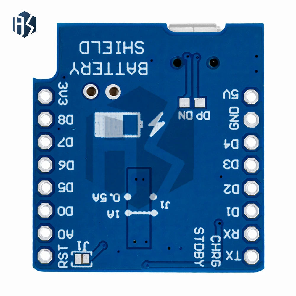 Battery Shield V1 1 0 WEMOS D1 Mini Single Lithium Charging Boost Zpaxo