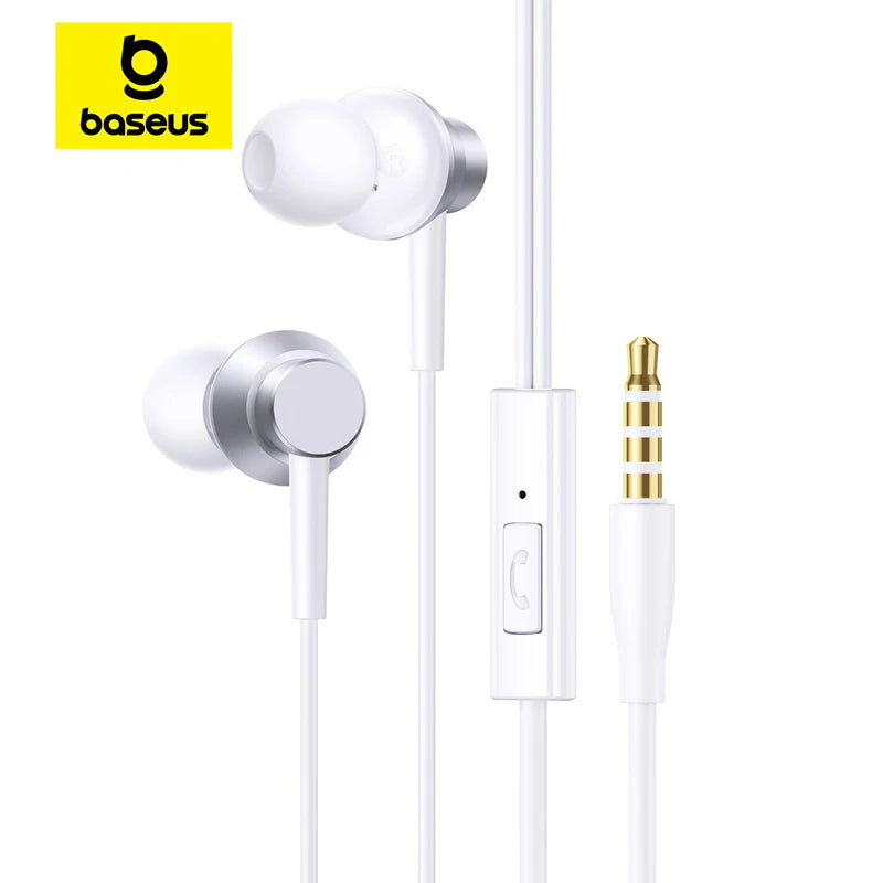 Baseus Encok HZ11 CZ11 In-ear Wired Earphones Powerful Bass Type-c Zpaxo HZ11 Moon White China Mainland