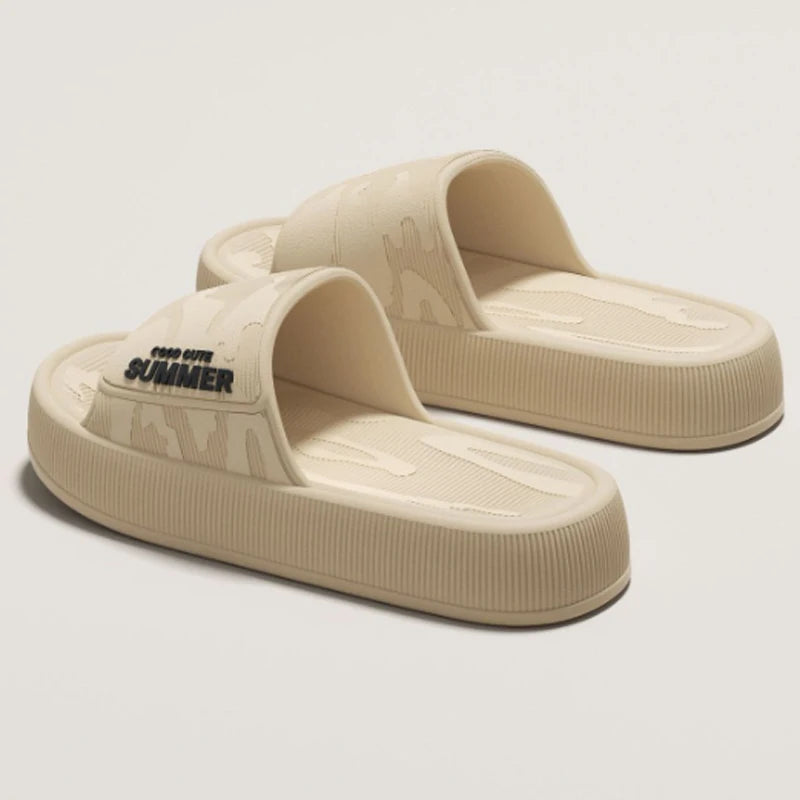 Men Summer Slippers Soft Sole EVA Sandals Non Slip Platform Home