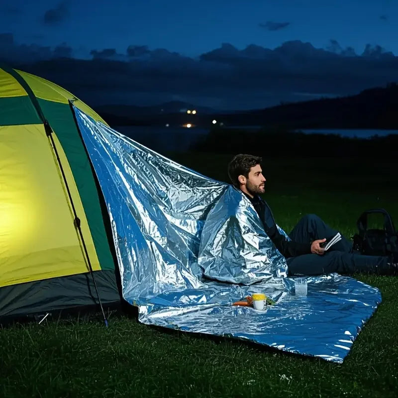 Emergency Survival Blankets - 157x210cm Heavy Duty Thermal Insulation for Camping, Hiking & Survival Zpaxo