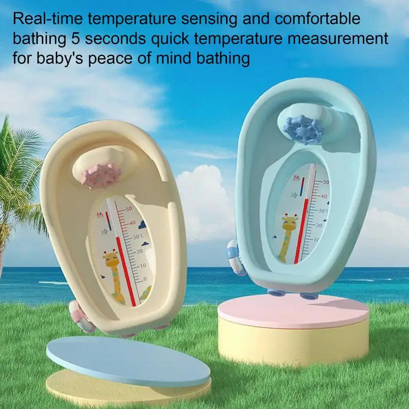 Baby Bath Temperature Toddler Bath Floating Temp Gauge Fast-Reading Waterproof Baby Bathtub Temperature Toy For Travel Nursery Zpaxo