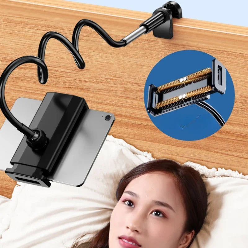 Lazy Bedside Desktop Live Foldable 90cm Mobile Phone Tablet Clip Stand Headrest Holder For iPad Samsung Tabs Xiaomi ASUS Zpaxo