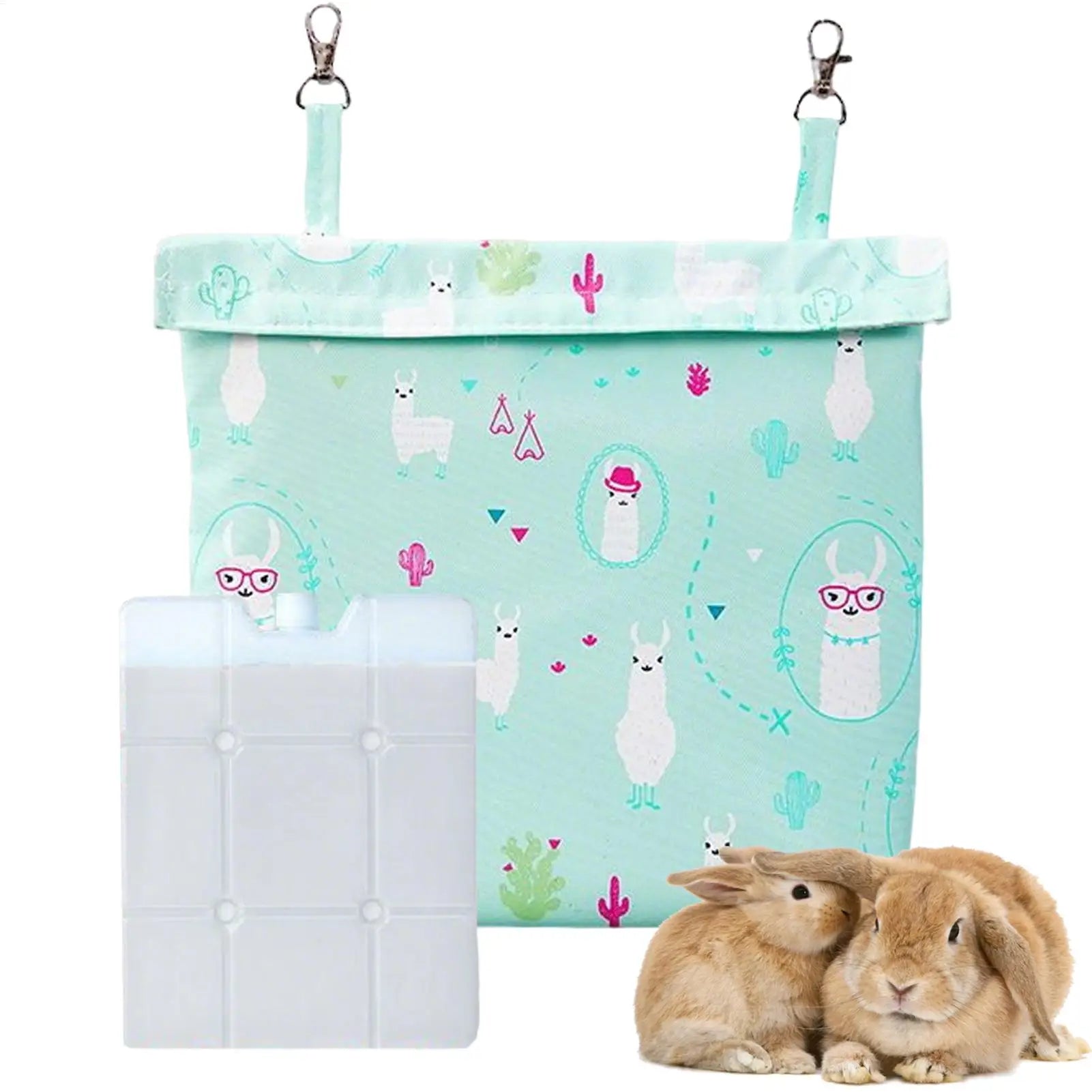 Pet Cage Cooling Ice Hangable Insulated Cooler Small Animals Rabbits