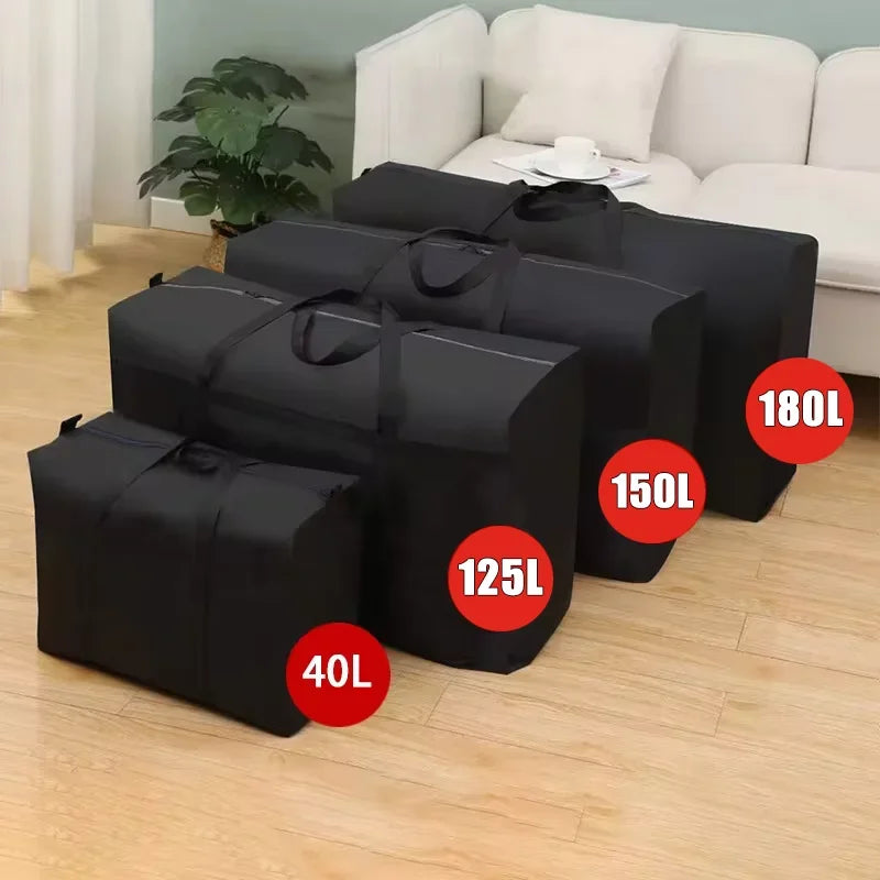 Extra Large Waterproof Moving Luggage Bags Laundry Shopping Bag Non-woven Fabric Cubes 80*48*25cm Home Storage Packing Tool Zpaxo