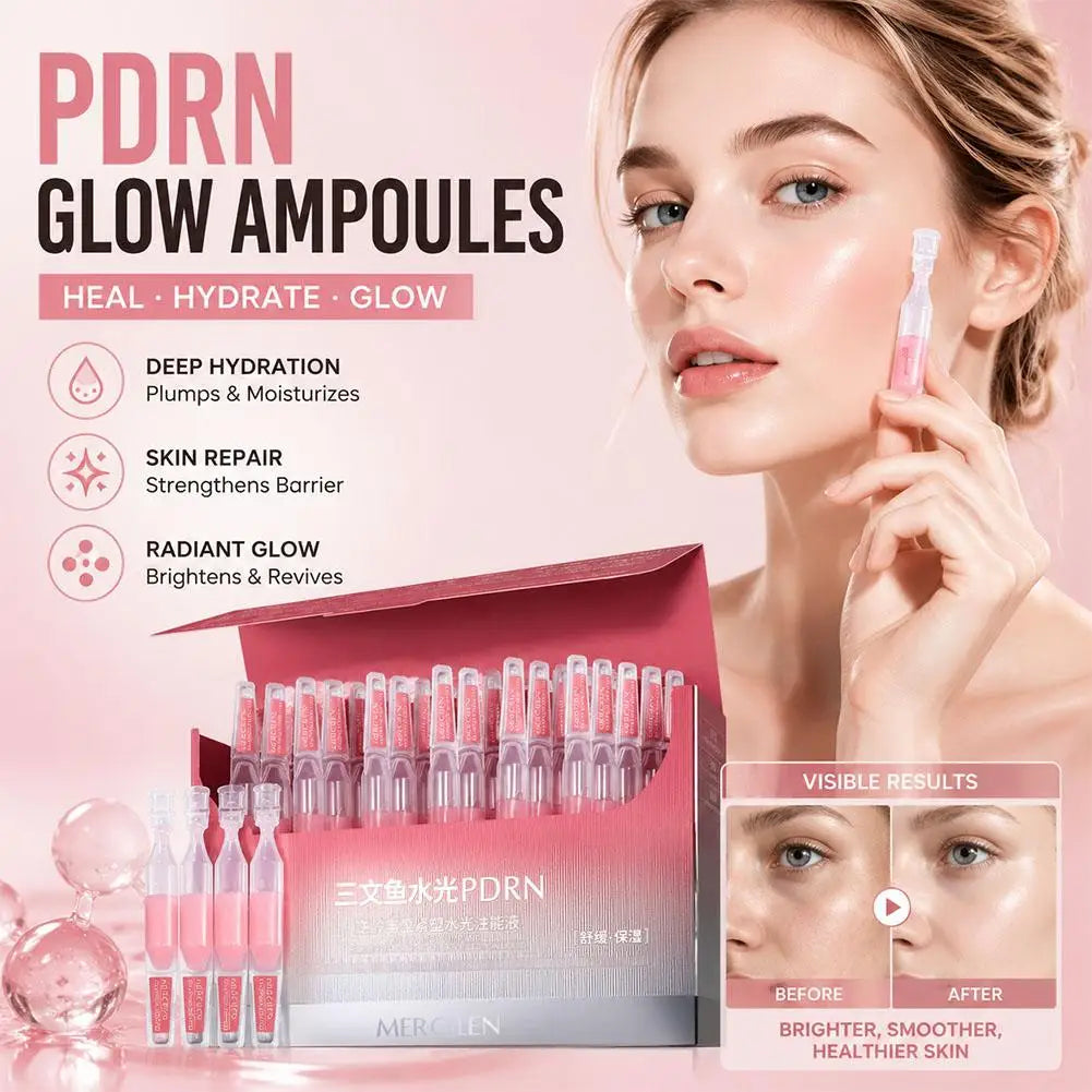 30pcs PDRN Firming Water Light Energy Injection essence Smoothing Skin Oil Control Pore Refining Skin Rejuvenation Essence Zpaxo