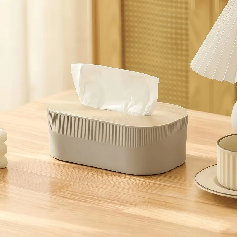 Arched Tissue Box Lid Large Towel Dispenser Oil Rubbed End Suitable Zpaxo gray-1pc