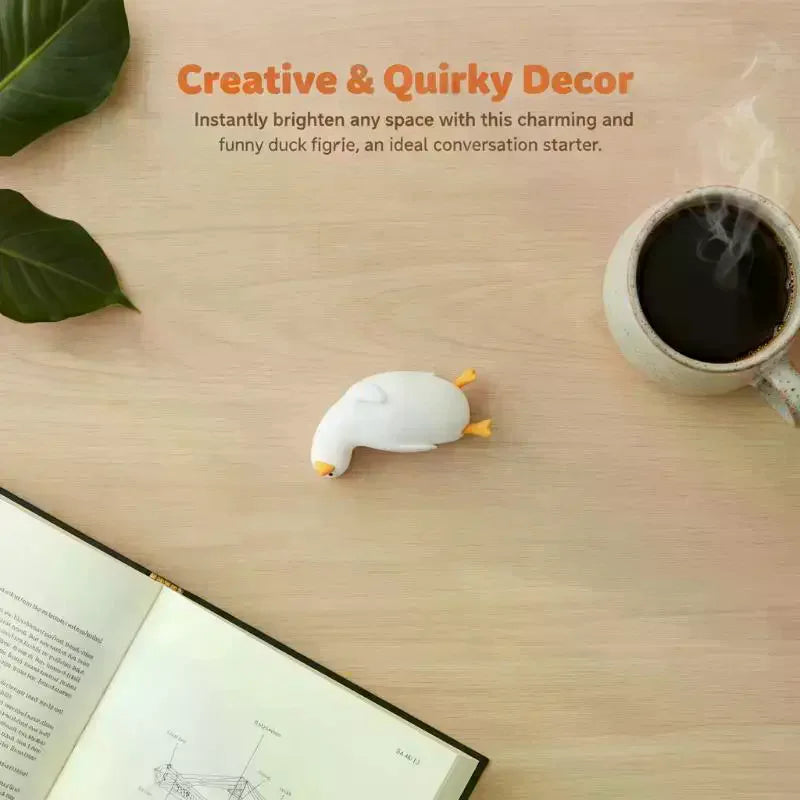 Cute Duck Bookend Book Holder Decorative Bookends Heavy Books Anti Zpaxo