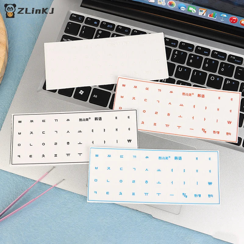 Universal Transparent Korean Language Tear-off Film Keyboard Sticker Zpaxo