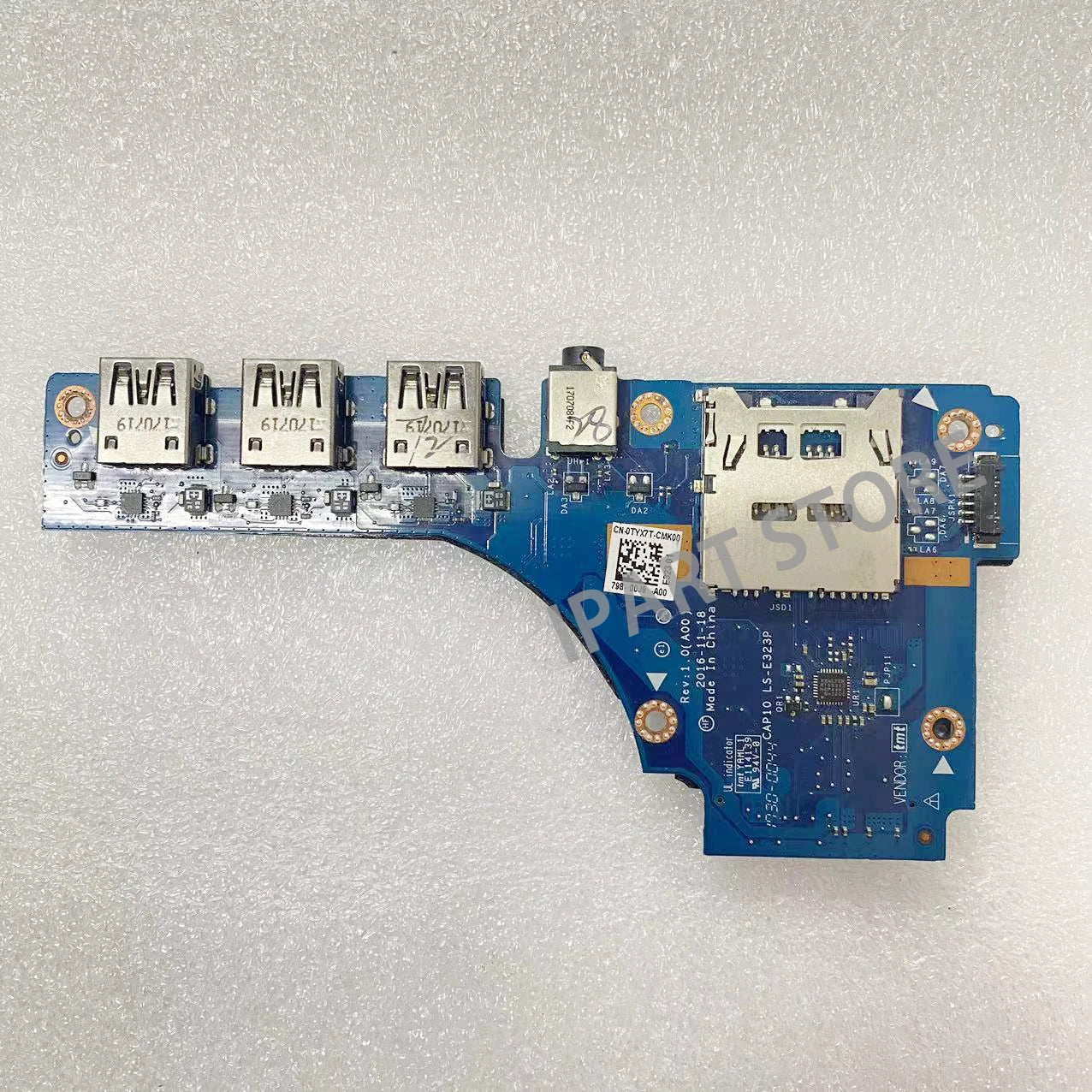 DELL Precision 7720 USB Board Audio CAP10 LS-E323P CN-0TYX7T 0TYX7T
