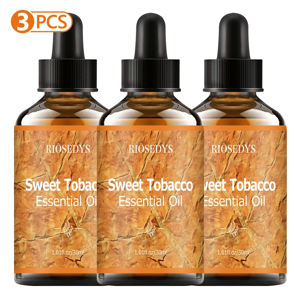 SWEET TOBACCO essential oil natural fragrance, is suitable for body massage treatments ,hair care anddiffuser Zpaxo SWEET TOBACCO 3pcs 30ml