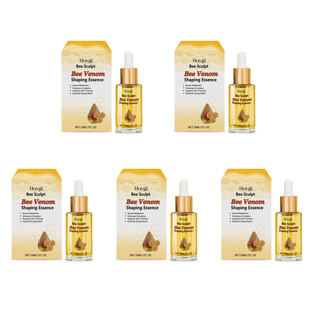 Hoygi Bee Venom Slimming Firming Body Oil – Anti-Cellulite Body Slimming Oil Zpaxo 5Pcs 30ml