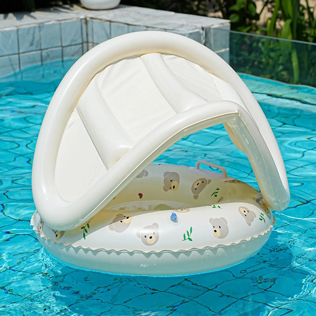 Kid Swim Float Portable Sun Protection Swimming Beach Bathtub Bath