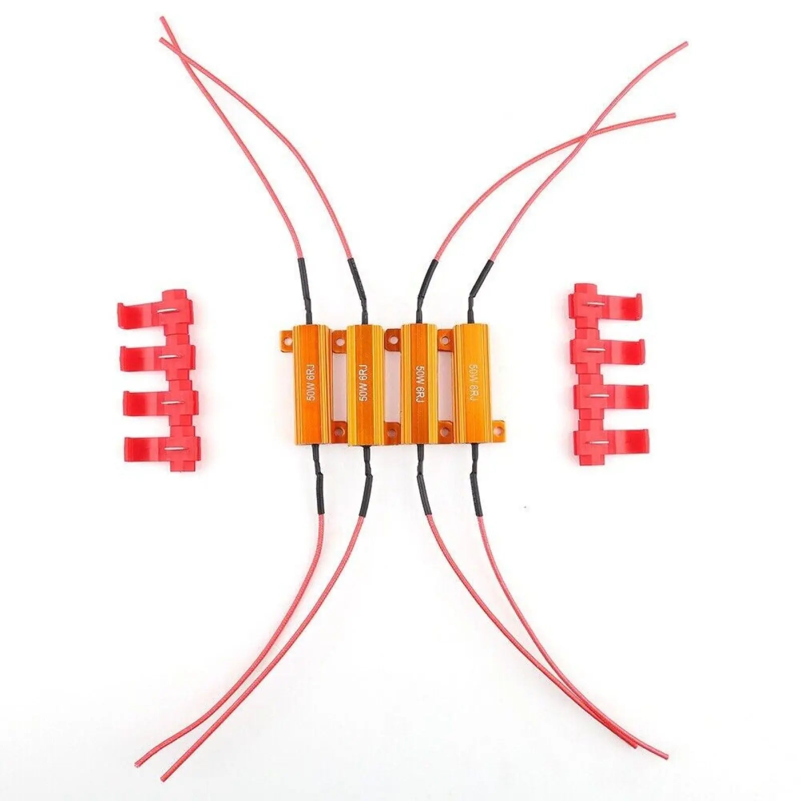 Load Resistors LED Light 50W 6RJ Wirewound Resistor Aluminum Shell