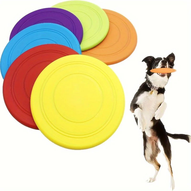 Assorted Dog Flying Disc Interactive Training Pet Toys Durable Safe Zpaxo