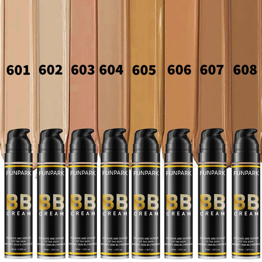 Oil-control Waterproof BB Cream Face Base Foundation 8 Colors Long