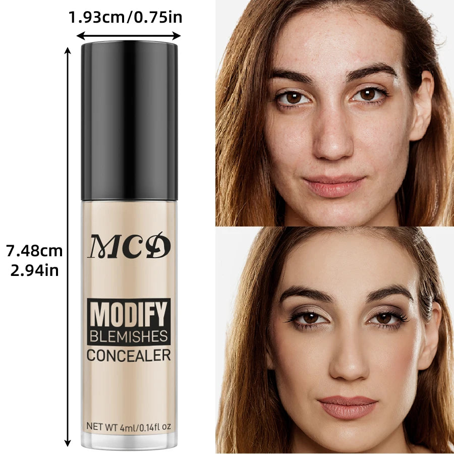 8 Colors Liquid Foundation Effective Concealer Waterproof Profession