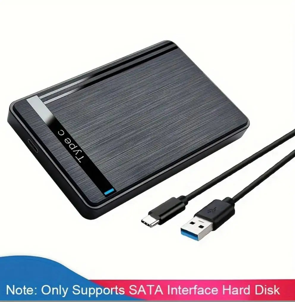 2.5 Inch External Hard Drive Enclosure USB 3.0/2.0/Type C to SATA Hard Disk Case SSD External Storage HDD Enclosure For Computer Zpaxo Type C