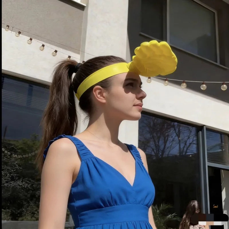 Fun 3D Printed Hand-shaped Sun Hat Creative Hand Headband Visor