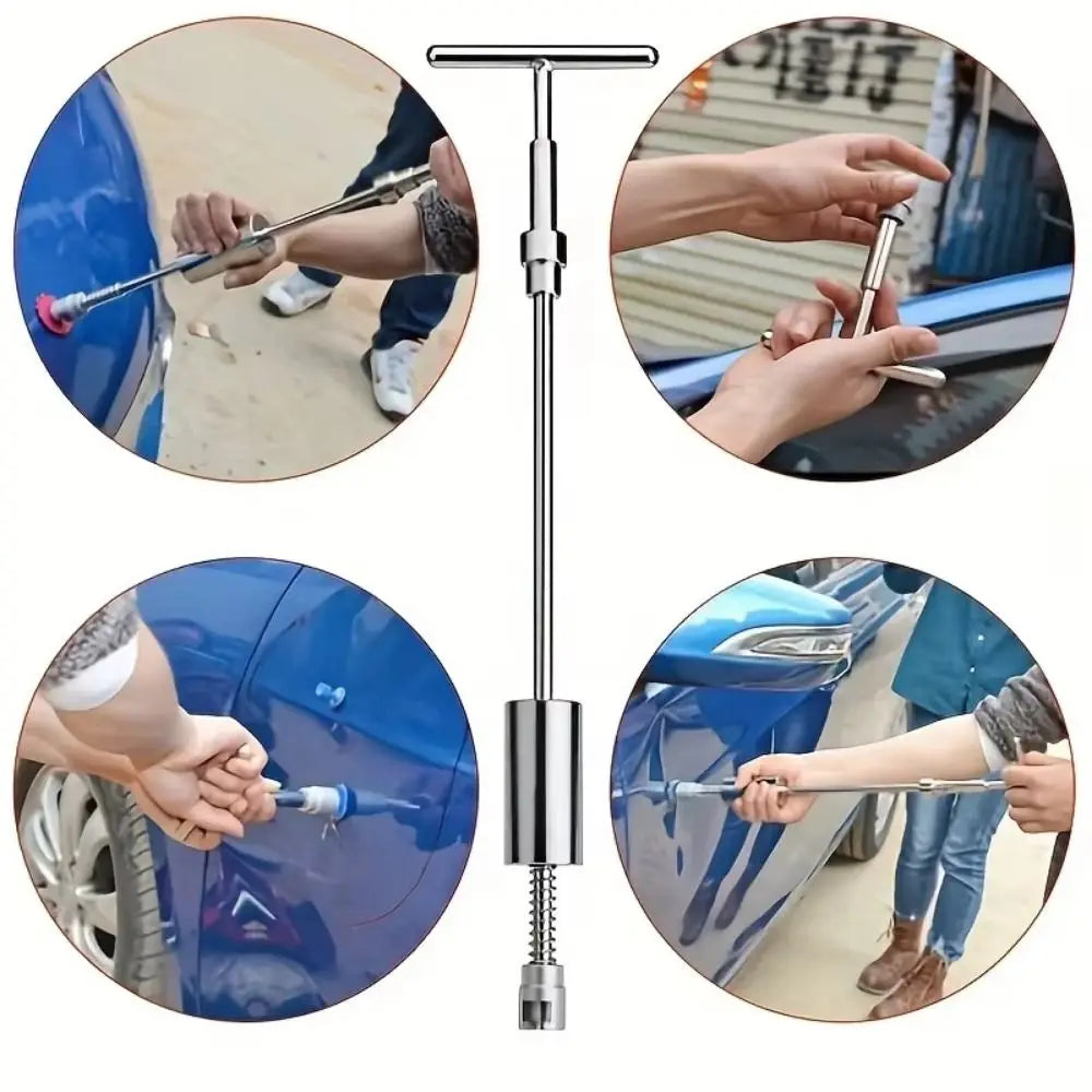 T Rod Car Dent Puller Tools with Gasket Remove Dents Repair Dent Puller Easy To Use Manual Lever Car Dent Remover for Car Zpaxo