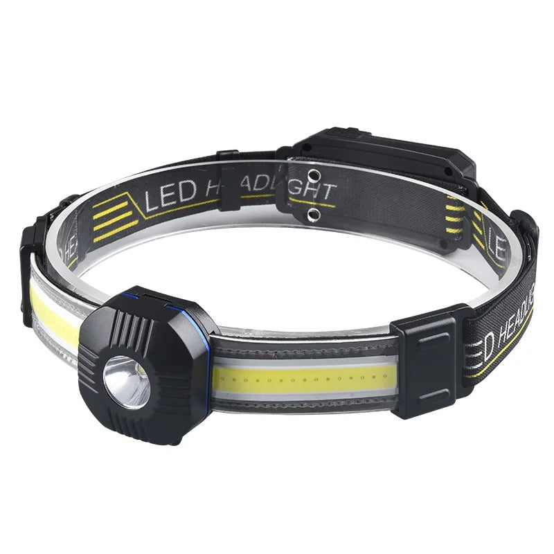 ESMARTER COB Rechargeable Headlamp – 10 Modes, IPX6