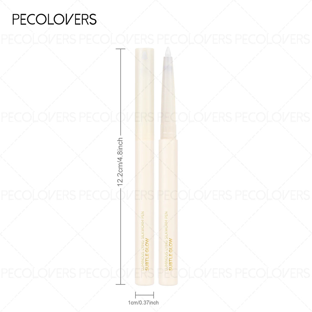 1PC Long-Lasting Waterproof & Highlighting Eyeshadow Stick - Matte & Shimmer Finish, Smooth Glittery White Eyeliner Pencil Zpaxo