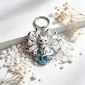 1 Nine-tailed Fox Enamel Pendant Necklace Phone Bag Charm Women Zpaxo 1pcs A2