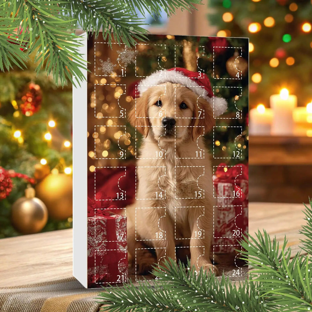 Dog Advent Calendar 24 Days Countdown 2D Acrylic Christmas Ornaments