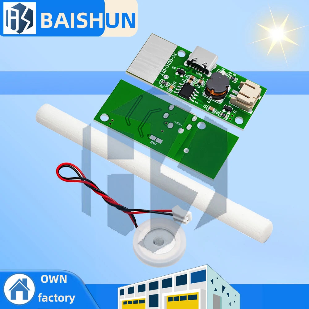 5V Type-c Ultrasonic Humidifier Driver Board Touch Control Nebulizer Zpaxo Default Title