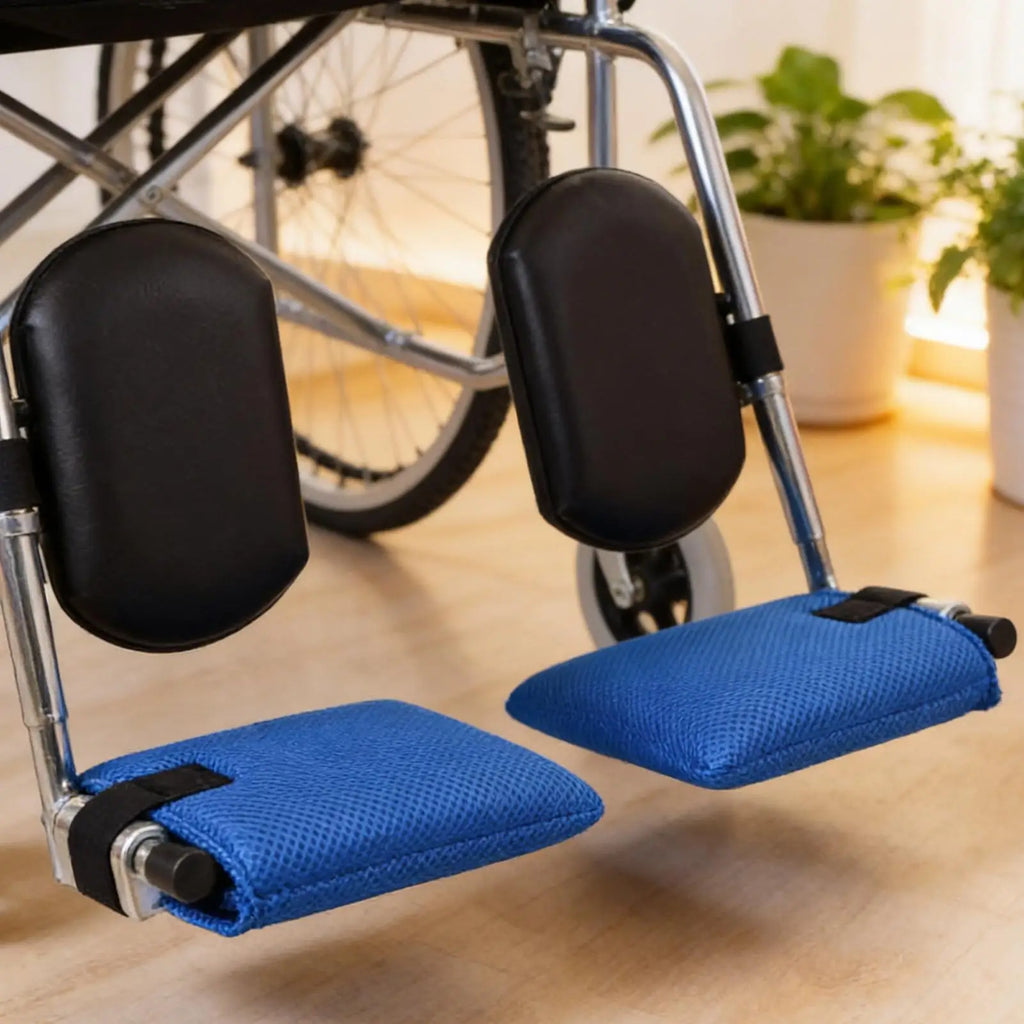 Wheelchair Footrest Pad Soft Non Slip Foot Pedal Cover 1 Pair Elderly