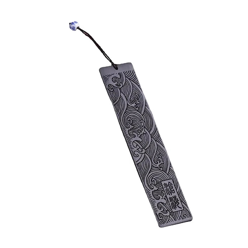 Rosewood Carved Bookmark – Wushan & Canghai Love Gift Carved Wood Bookmark Zpaxo 1PC-Sea