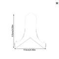 CM1Pcs 60-Degree Angle Acrylic Book Stand Shallow Support Ledges