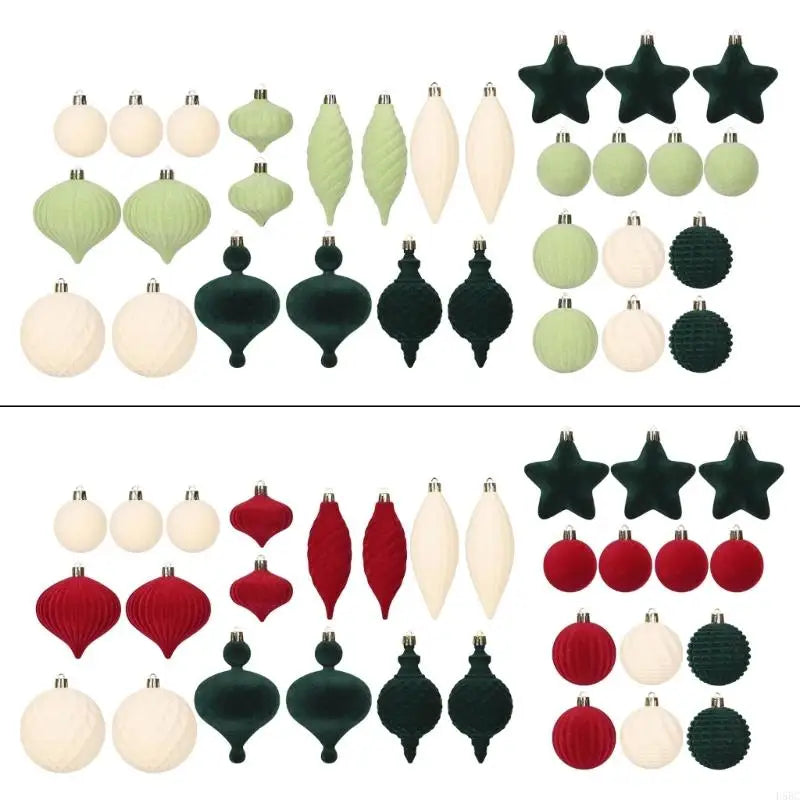 Velutinous Textured Holiday Ornamentation Strong Plastic Christmas